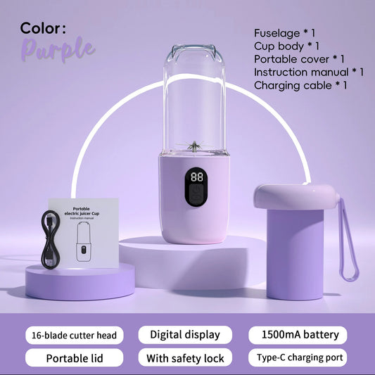 Mini 500ml Juicer Mixer for Smoothie Shake Protein Travel Sports Bottle Juicer Cup