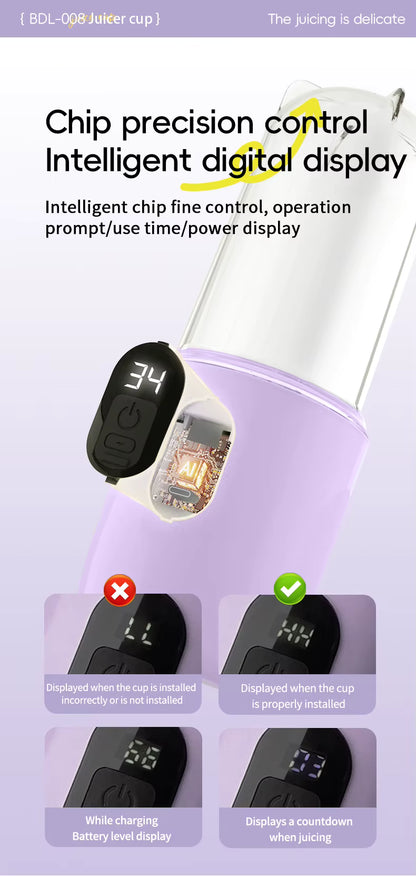 Mini 500ml Juicer Mixer for Smoothie Shake Protein Travel Sports Bottle Juicer Cup