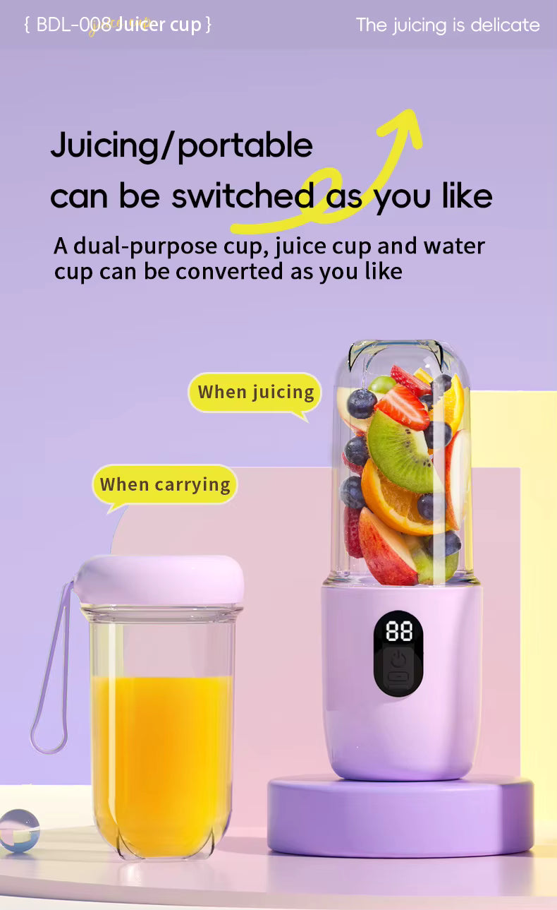 Mini 500ml Juicer Mixer for Smoothie Shake Protein Travel Sports Bottle Juicer Cup