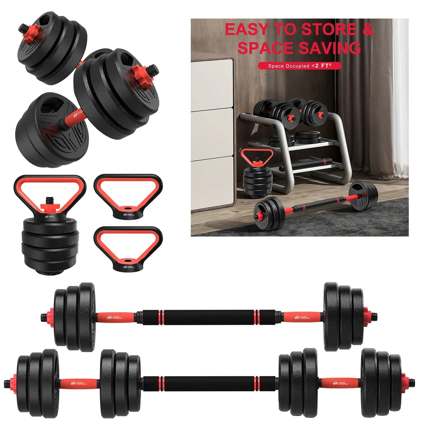 3 in 1 Dumbbell set