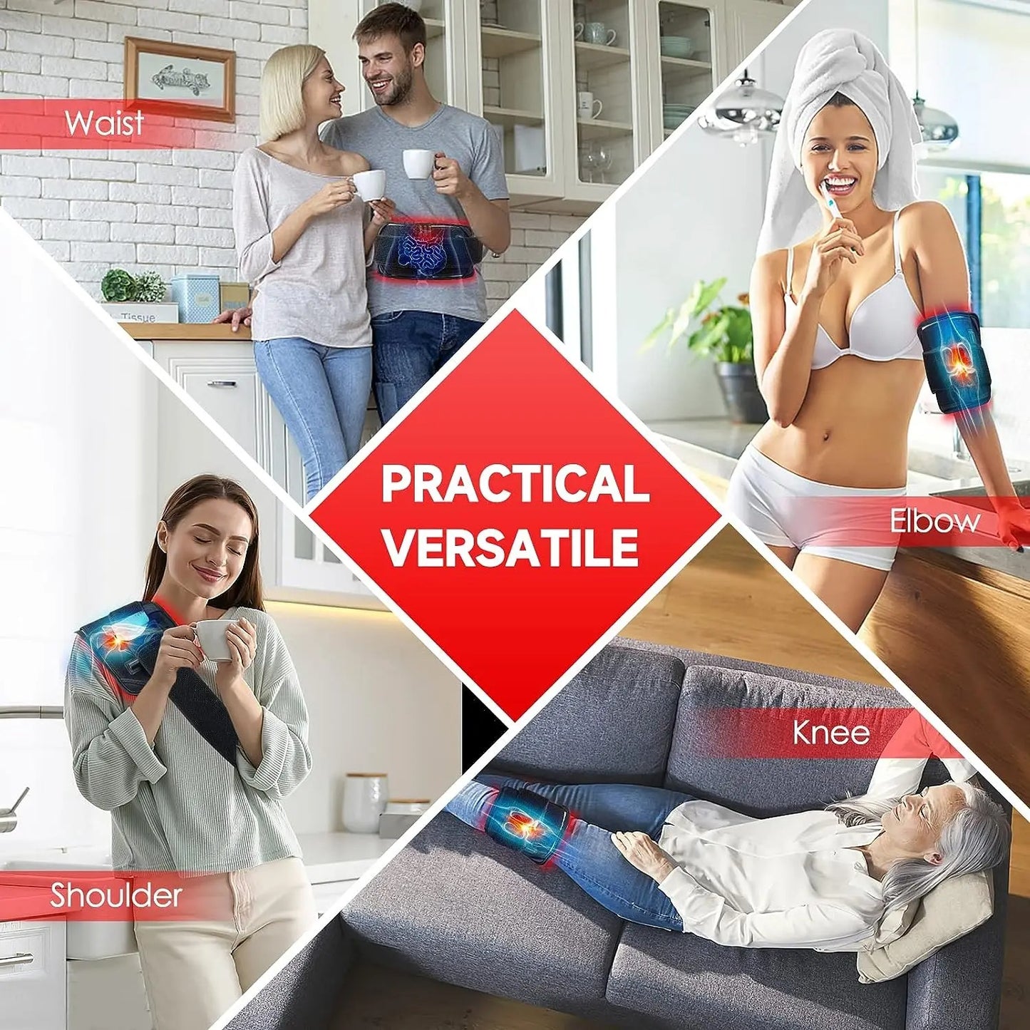 Red ＆ Infrared Light Therapy Belt (60 LED's)